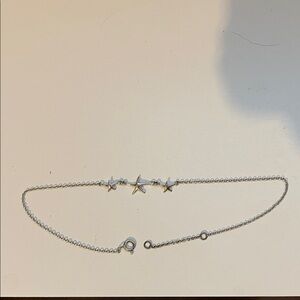 Sterling Silver Starfish Anklet